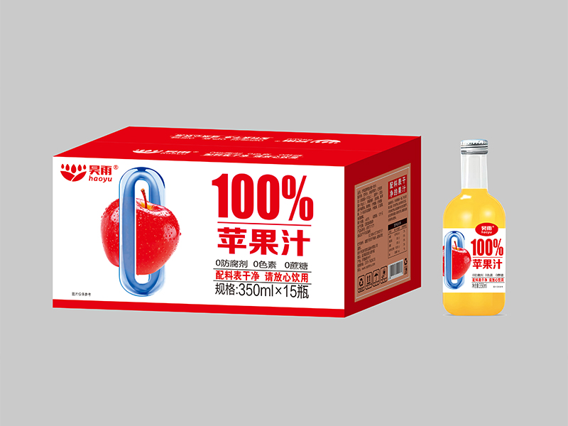 百分百蘋果汁350ml
